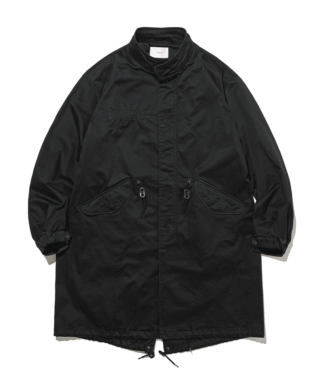 Washed Cotton Mods Parka - Black