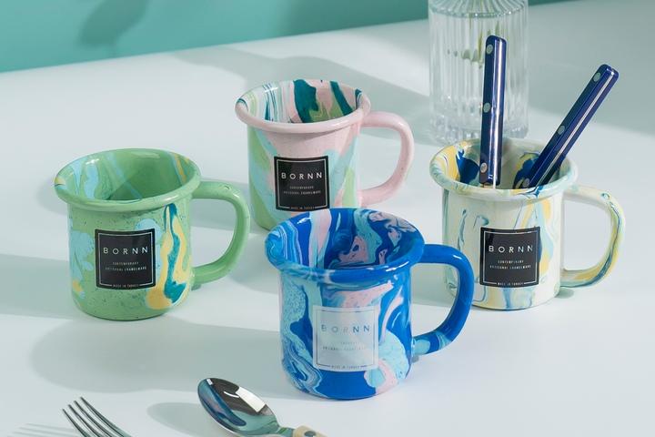 뉴마블 법랑 캠핑 플레이트 스몰 머그 (250ml)