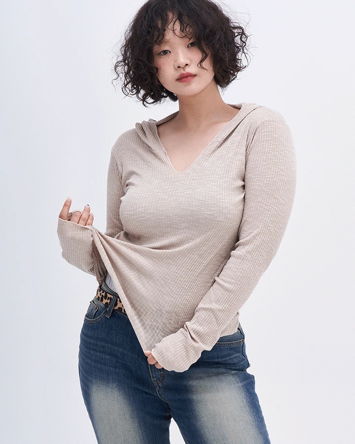 네인 오픈 후드 T