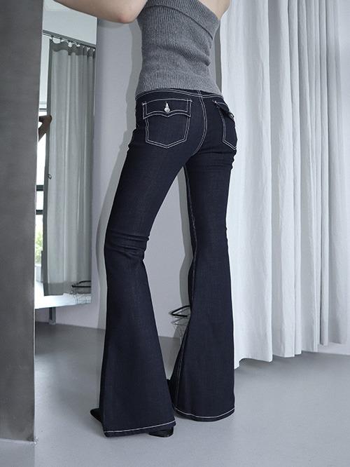 deep boots cut denim