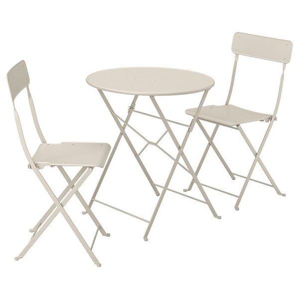 IKEA  SALTHOLMEN 살톨멘 야외테이블+접이식의자2  베
