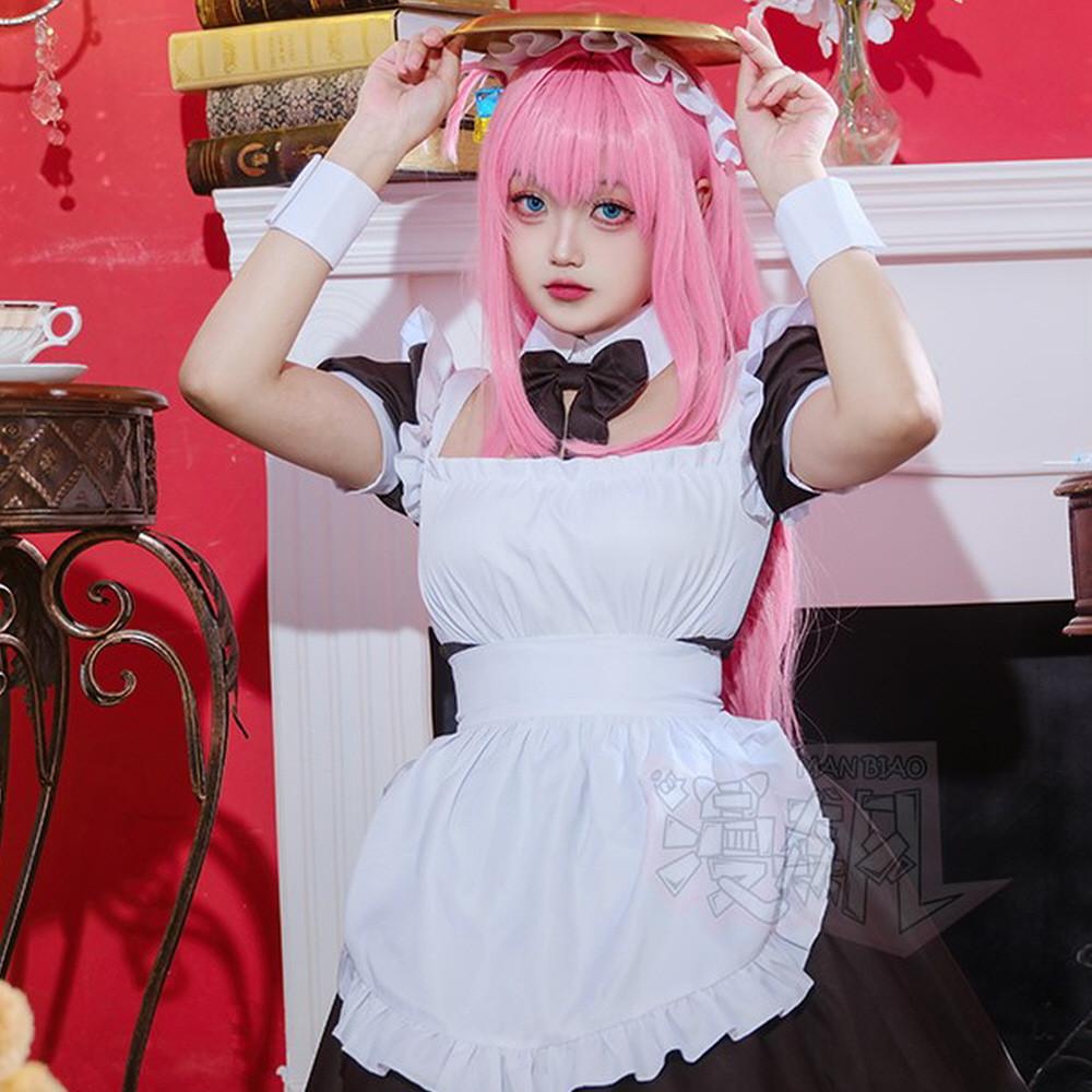 봇치 더 록 코스프레 고토 히토리 메이드 의상