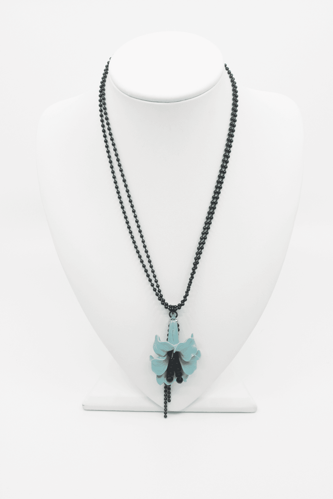 [Pink orchid house] Tropical flower necklace (Mint)