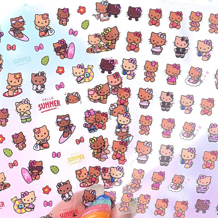 태닝 고냥이 스티커