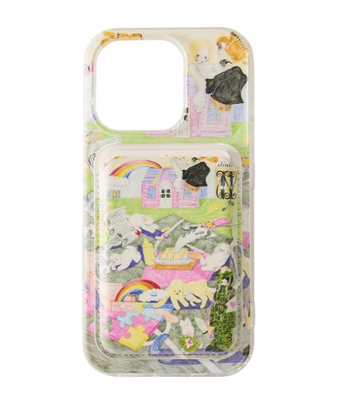 MagSafe Card Wallet Phone Case_Dream Garden