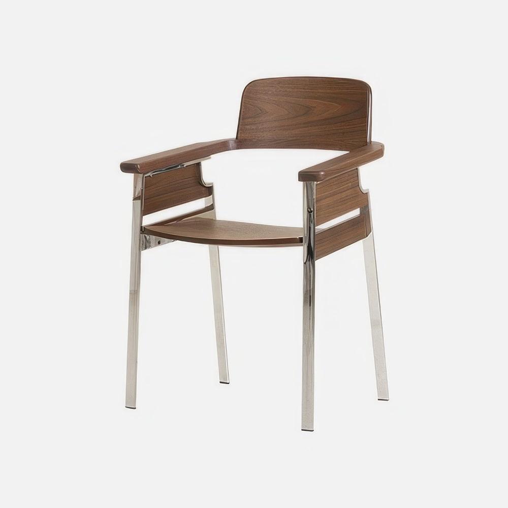 위즈 암 체어 - 월넛