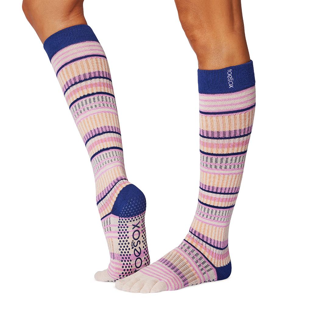 ToeSox Grip F/T Scrunch Knee High Eventide