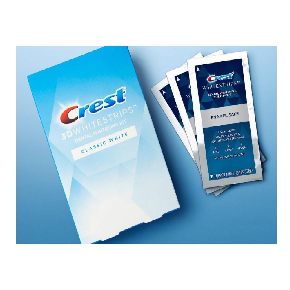 크레스트 3D 클라식 화이트닝 치아 미백 스트립 20개 Crest WhiteStrip