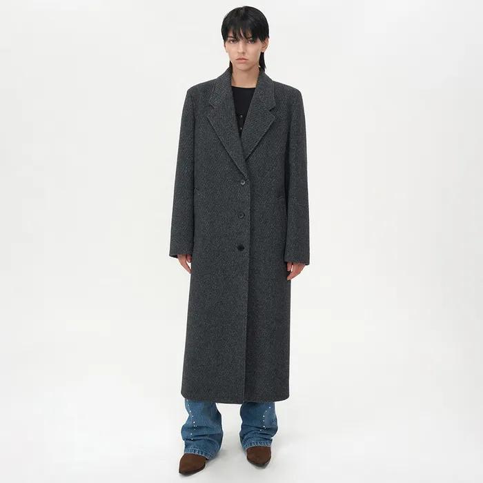 클래식 맥시 코트 CHARCOAL