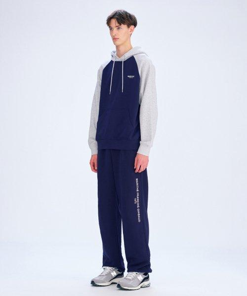 LETTERING LOGO SWEATPANTS navy