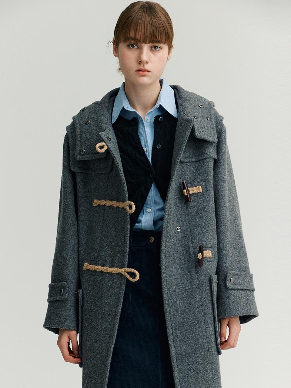 [9/21 예약배송] 클래식 더플 코트_Gray