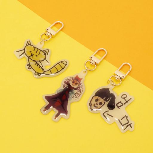 [주문제작]⭐️루밤✨️야광🎨내가 그린 손그림 키링🎁