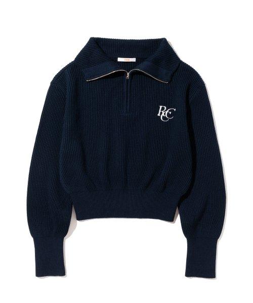 RCC Knit Half Zipup [NAVY]