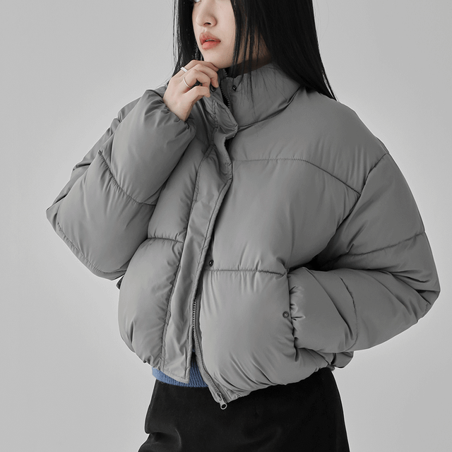 데일리 밴딩 숏 패딩