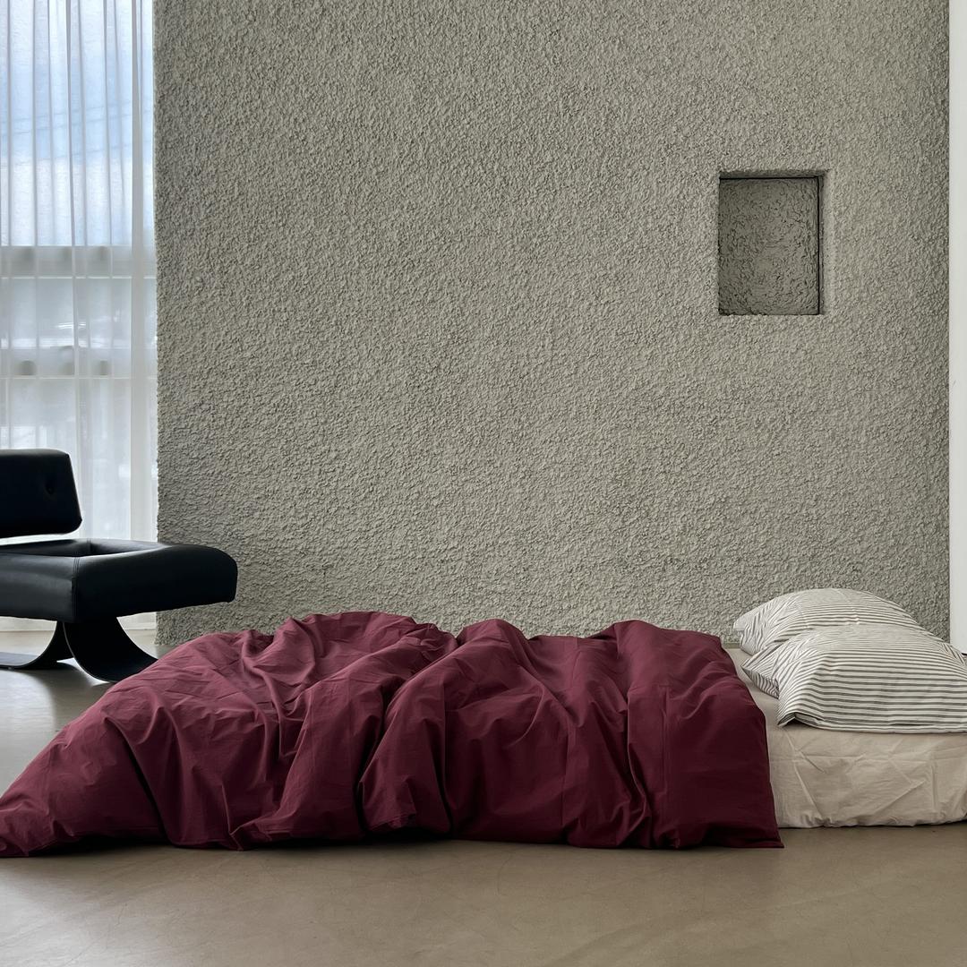 버건디 시그니처 고밀도면 베딩세트 (80수)