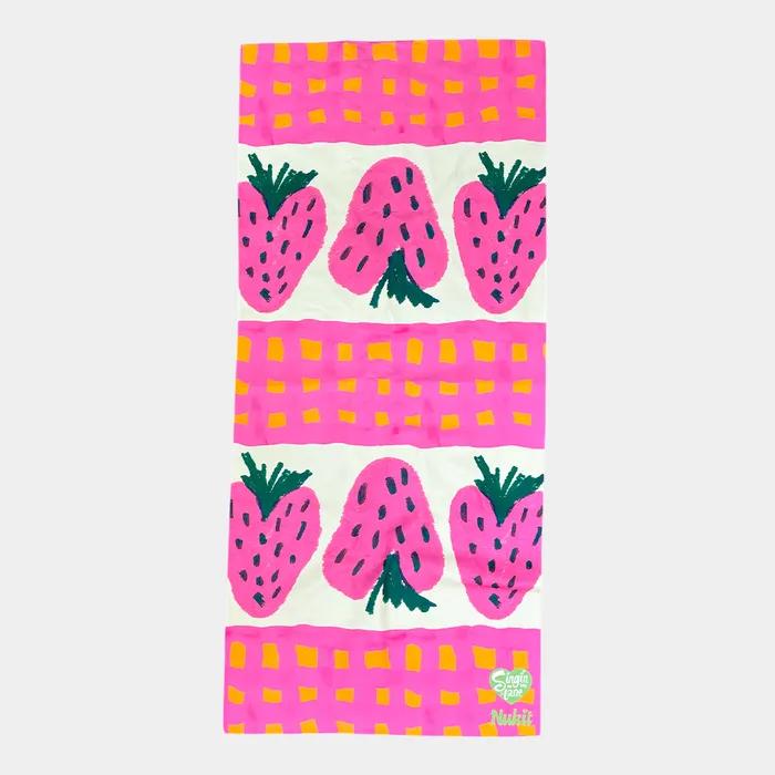 [누키트] 스트로베리 건식 스포츠타올