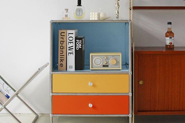 모듈 가구 모듈러 거실 서랍장 거실장 뉴서랍 480(3단x1열) 2box 완제품