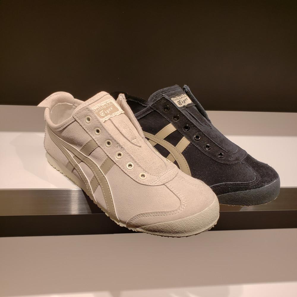 오니츠카타이거 멕시코66 슬립온 스웨이드 2종 베이지 블랙 1183B782