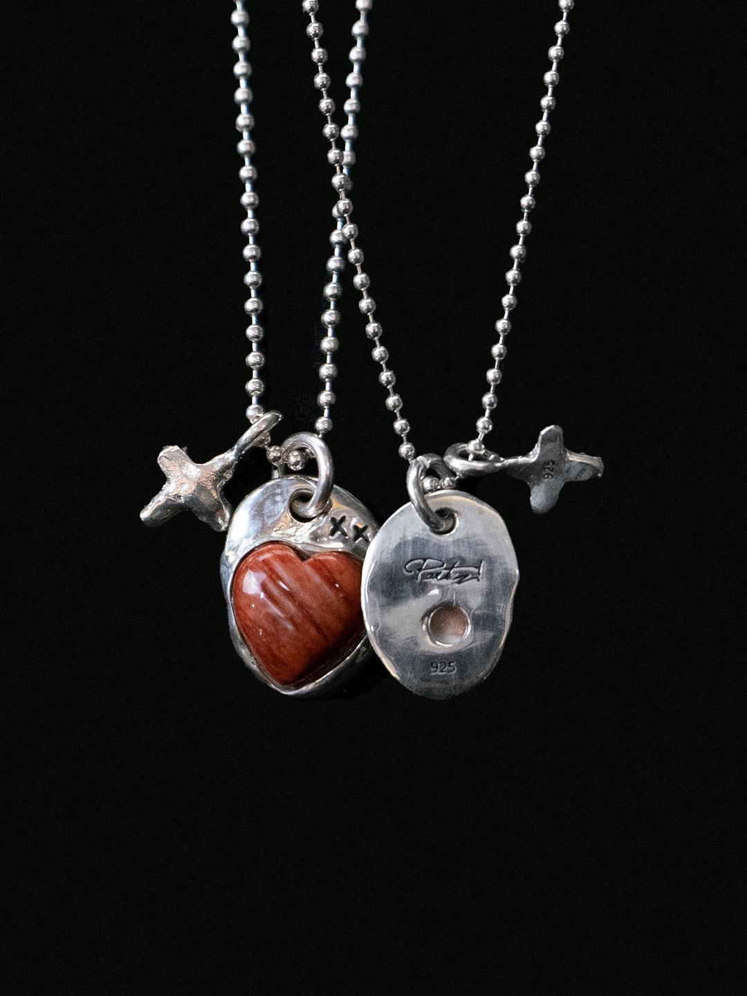 XX Baked Heart Necklace