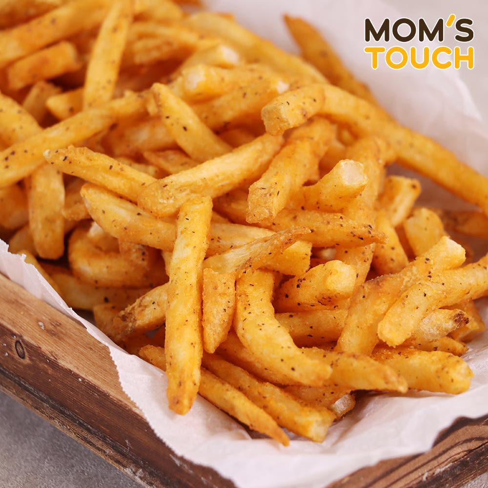 맘스터치 케이준 감자튀김 양념감자 에어프라이어튀김 슈스트링 크링클컷