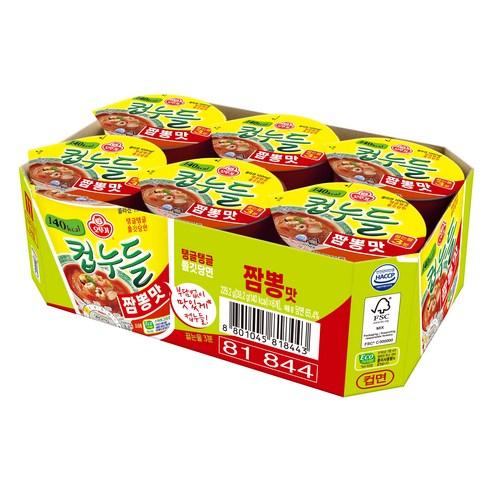 오뚜기 컵누들 짬뽕맛 38.2g, 6개 - 짬뽕라면 | 쿠팡