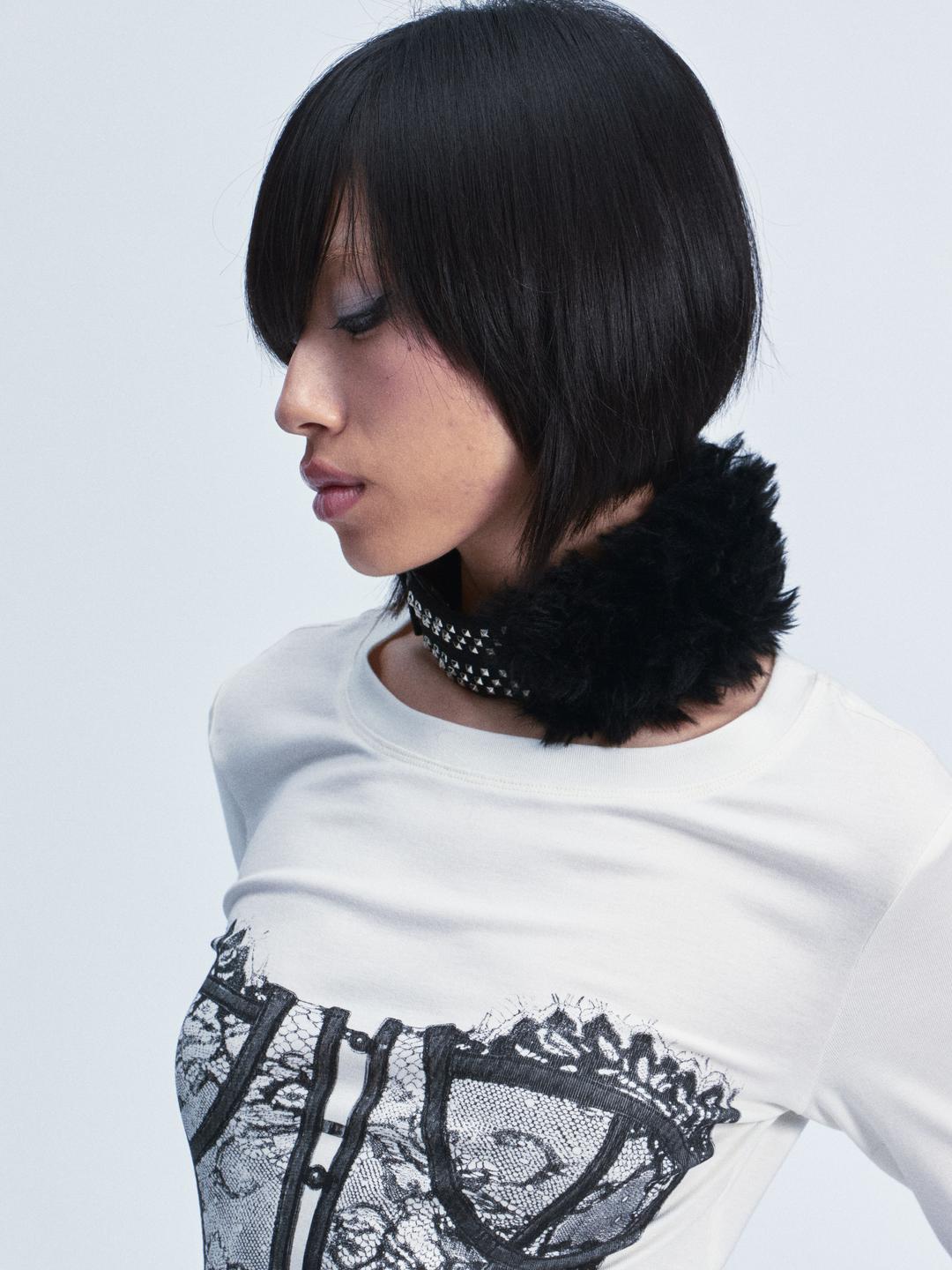 NONAME SPACE Reversible stud neckband choker