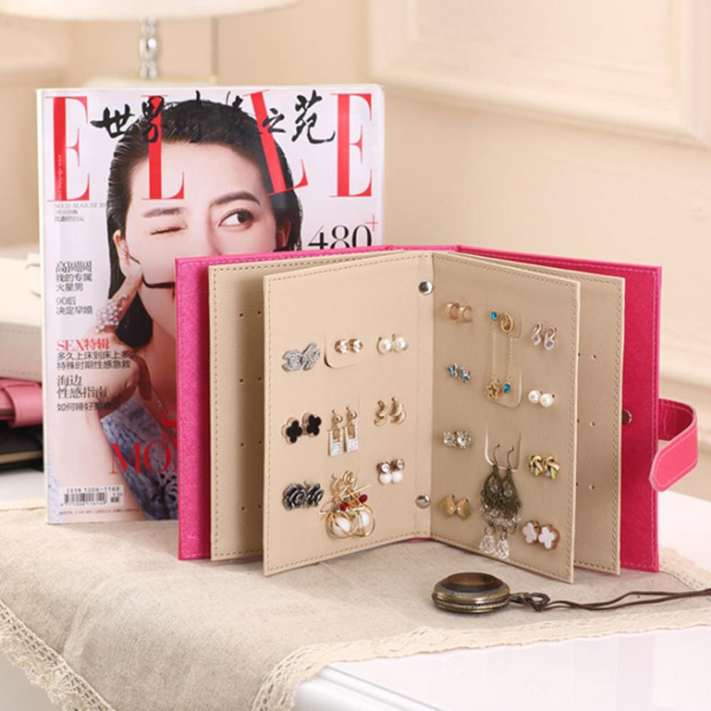 귀걸이 다이어리 북 수납함 보관함