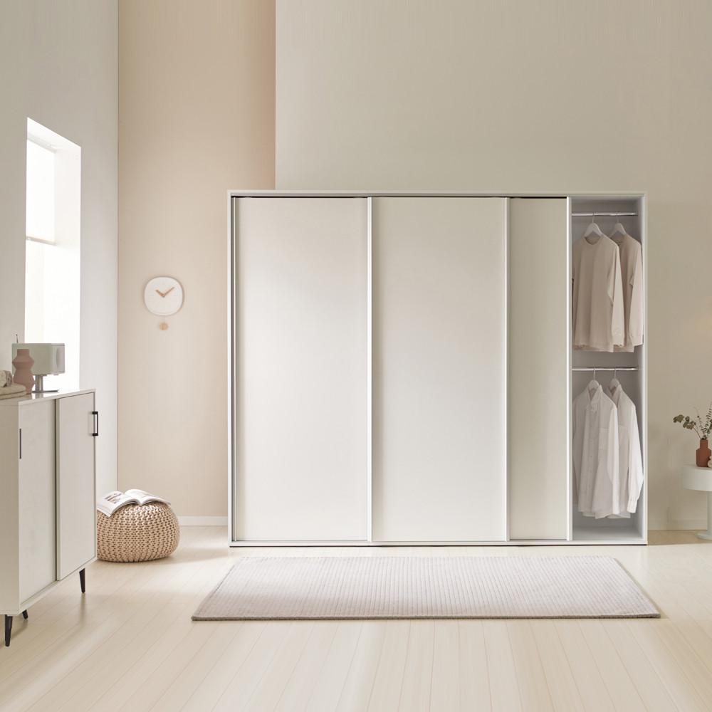 플라망 루나 슬라이딩 옷장 10cm단위 기본구성, 5cm단위 맞춤주문 장롱 장농 슬라이드