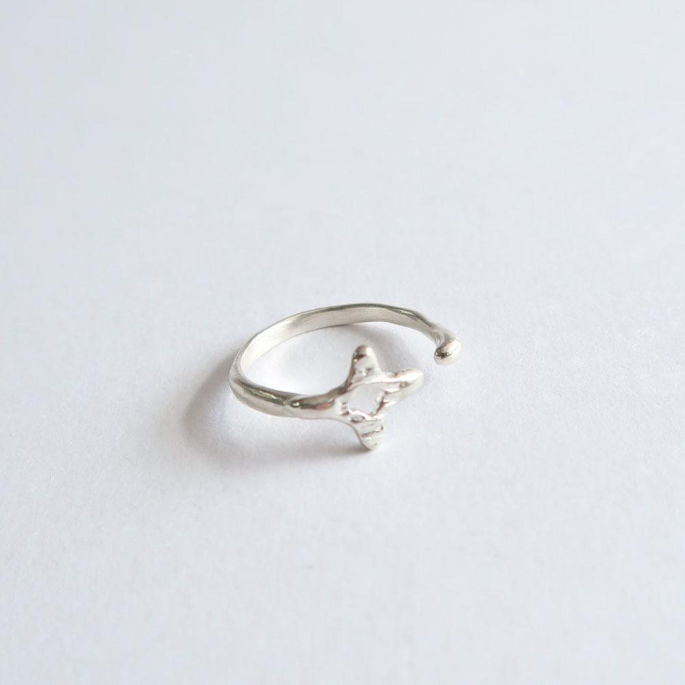 Forsythia open ring [silver/gold]