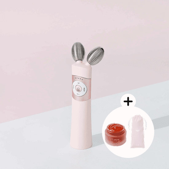 [29cm 선런칭]핑크 EMS 브이쎄라 경락 디바이스  (+흑자두크림, 핑크 파우치 단독 증정)