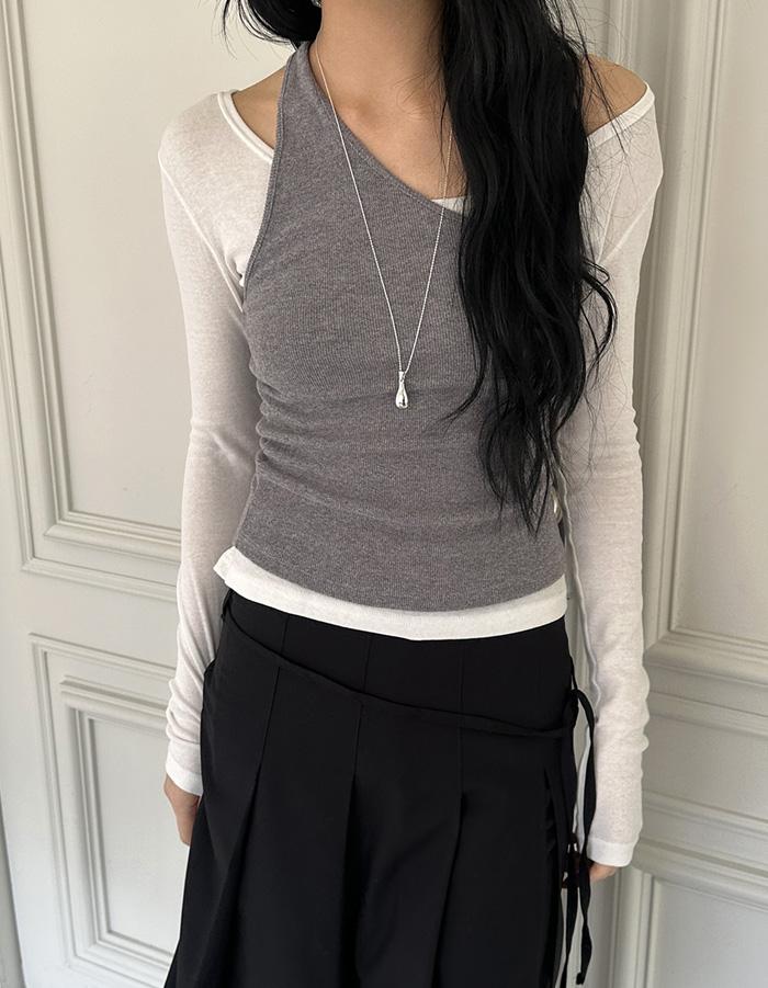 Asym halter top