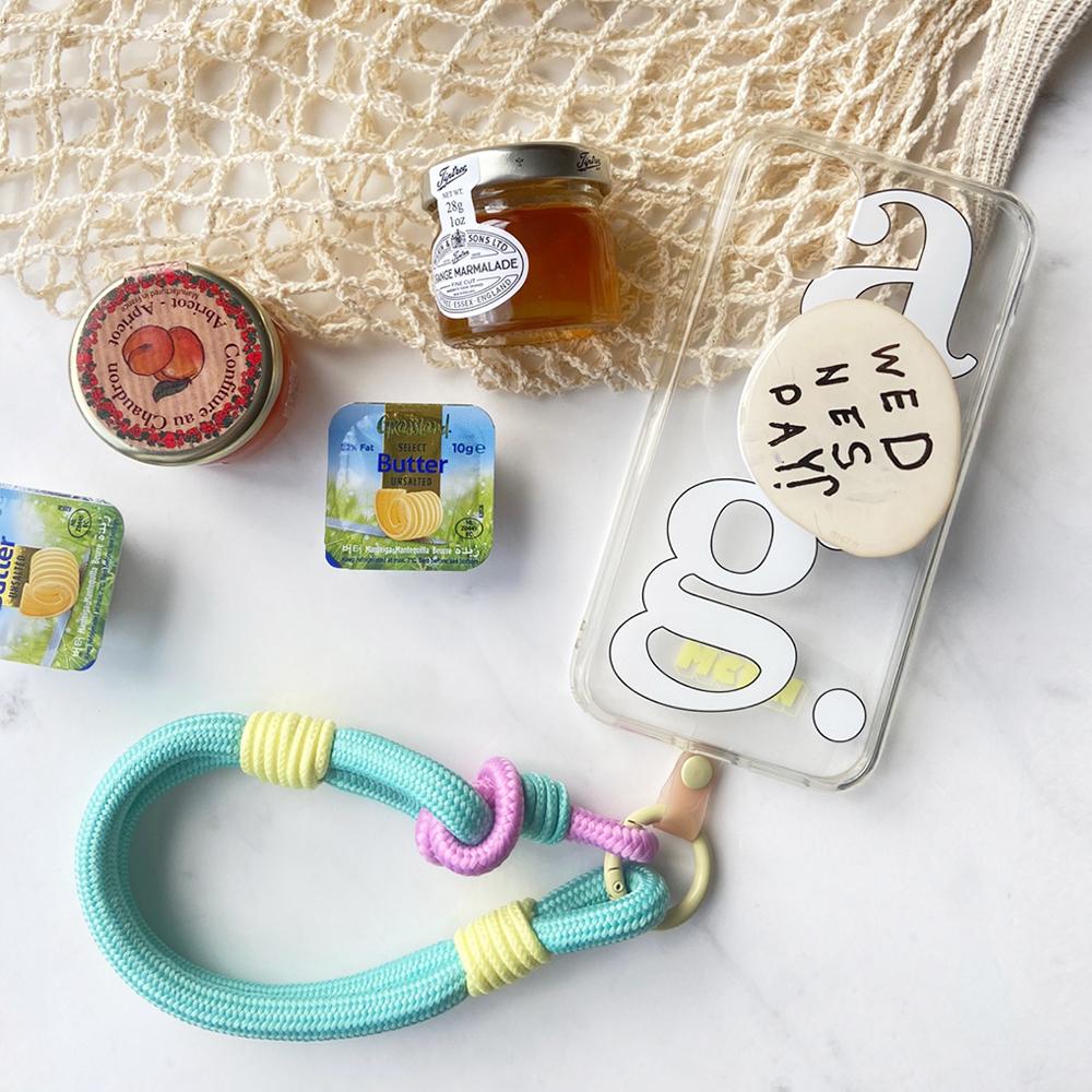 [코튼캔디SET] 핑거탭+핸드스트랩 폰스트랩