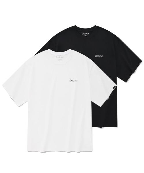 [2PACK] 쿨 코튼 티셔츠 블랙+화이트