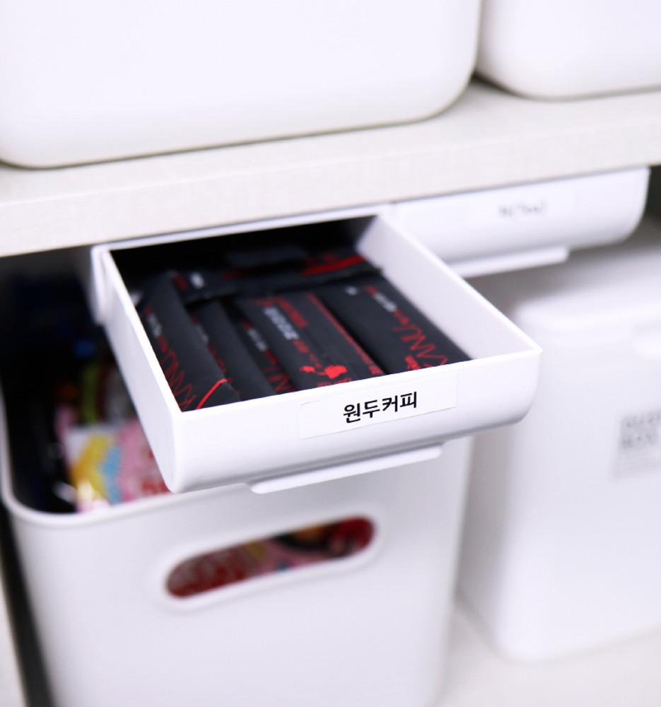 부착식 슬라이딩 히든 서랍, 책상 밑 붙이는 미니 서랍