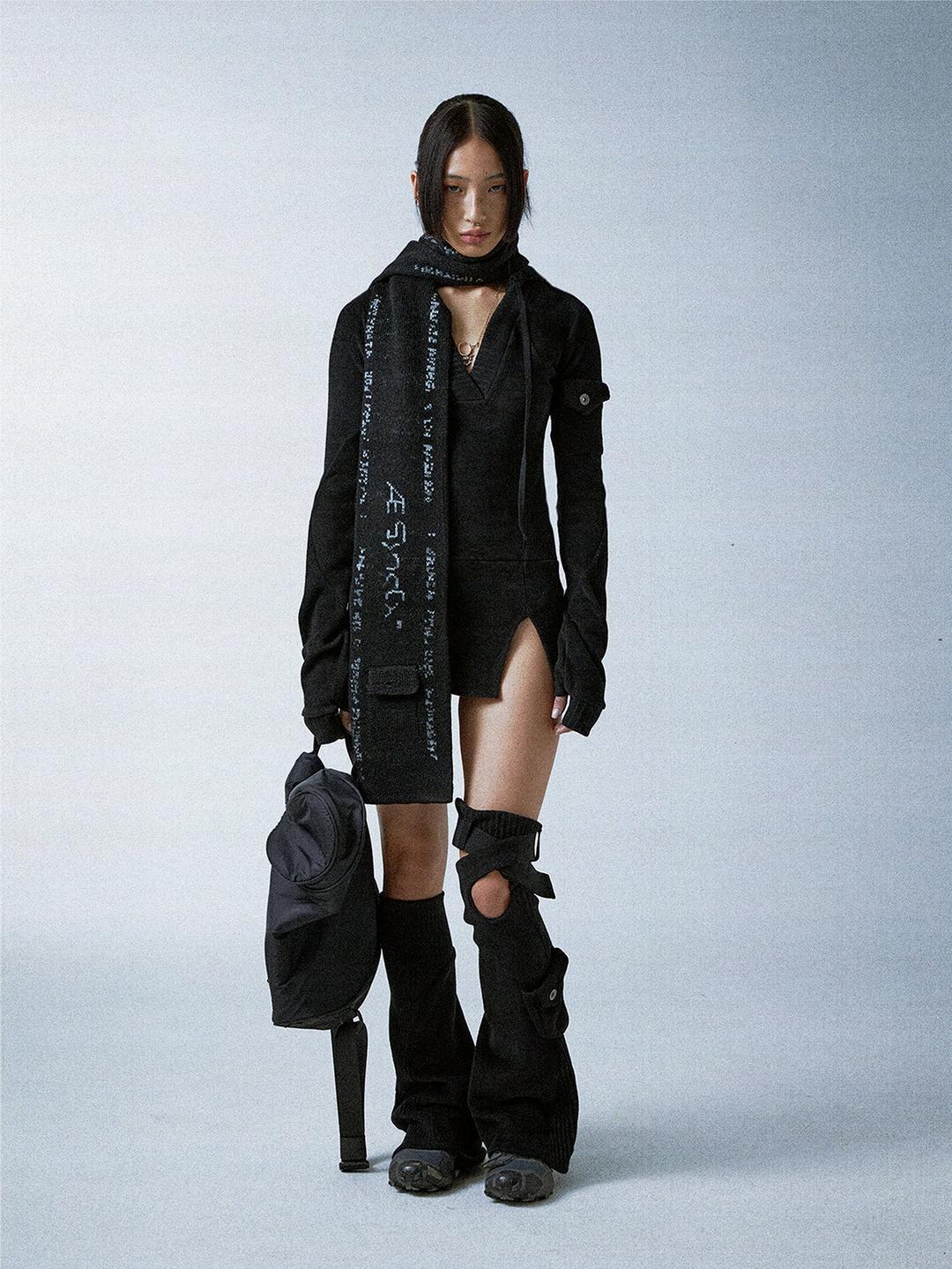 N_ "DREAM JOURNAL" SCARF - OS / BLACK