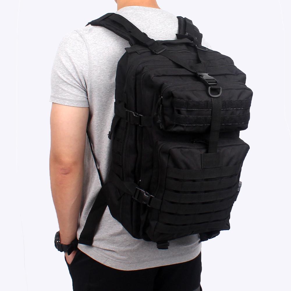 투라인즈 검정 백팩 - 군인가방 군용 여행 가방