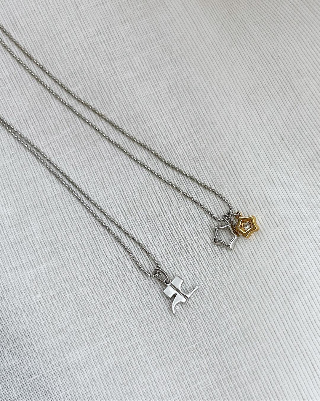 COURREGES double strap necklace