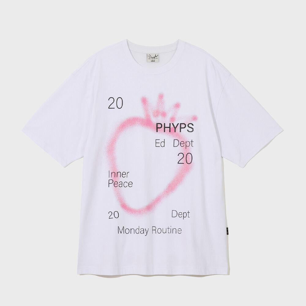 PHYPS® SPRAY BIG STRAWBERRY SS WHITE / PINK
