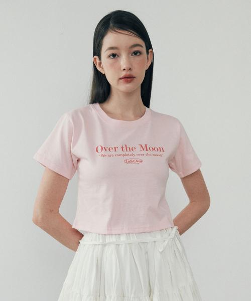 루루슈(LULUCHOU)  Moon Crop T-shirt - GLOW PINK - 사이즈 & 후기 | 무신사