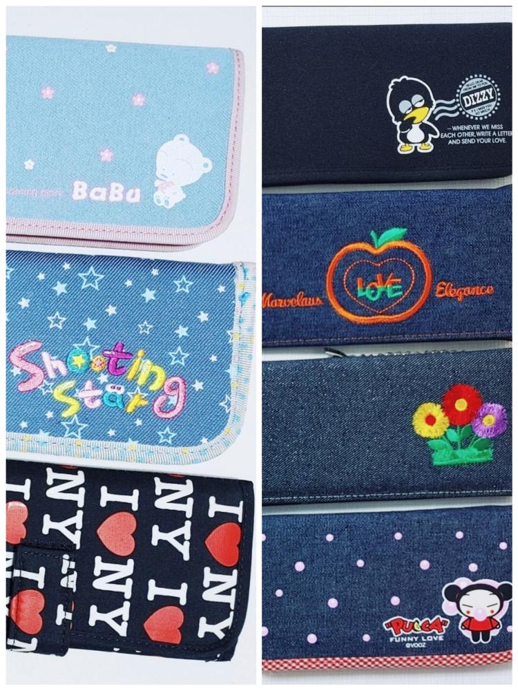 캐릭터 장지갑 바부 슈팅스타 아이니 디지