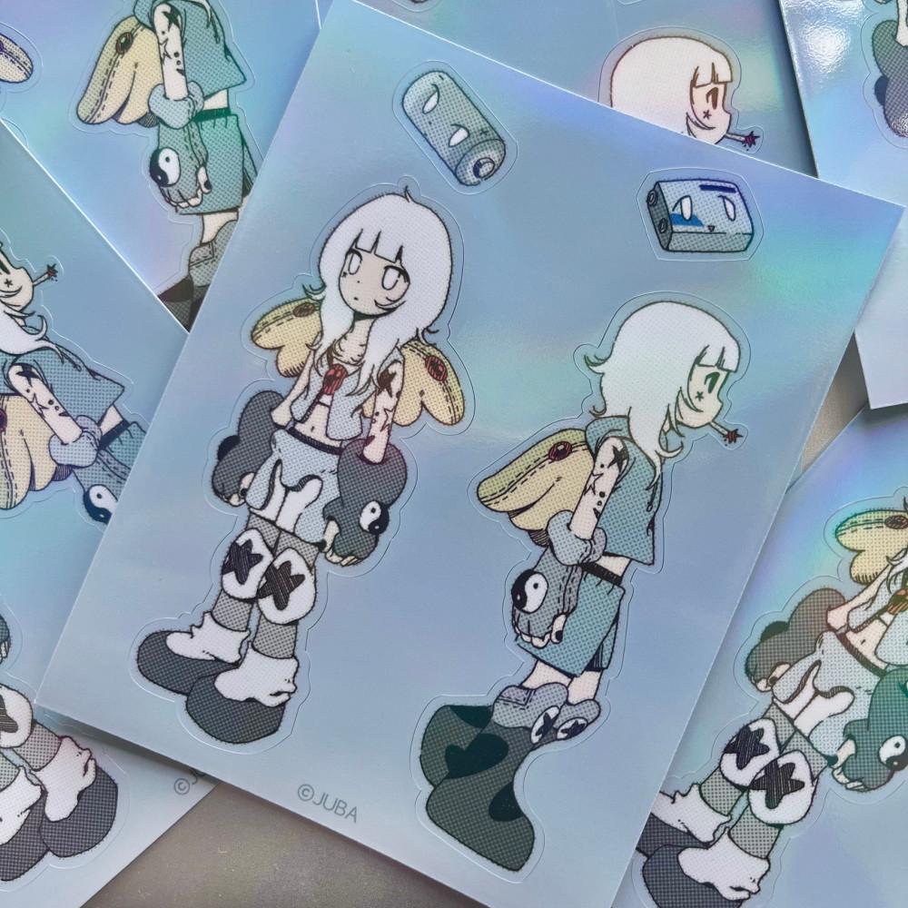 [JUBA⋆주바] 배터리 100% hologram sticker