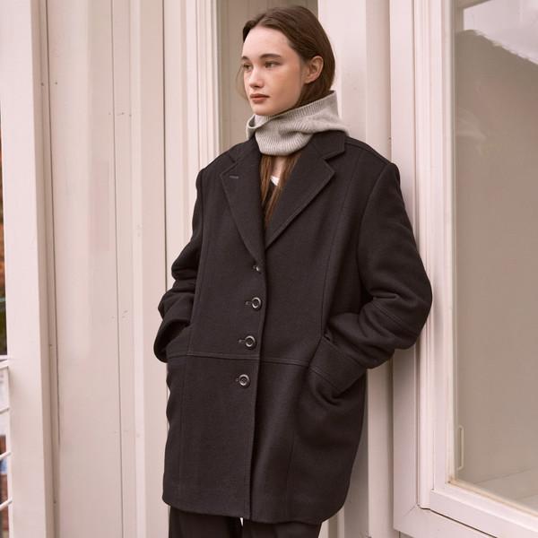 Philo French Half Coat (Black)