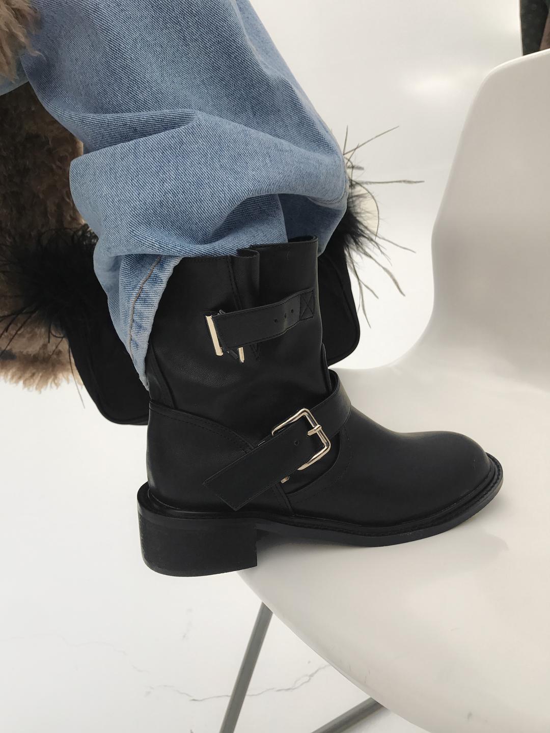 Buckle up ankle boots