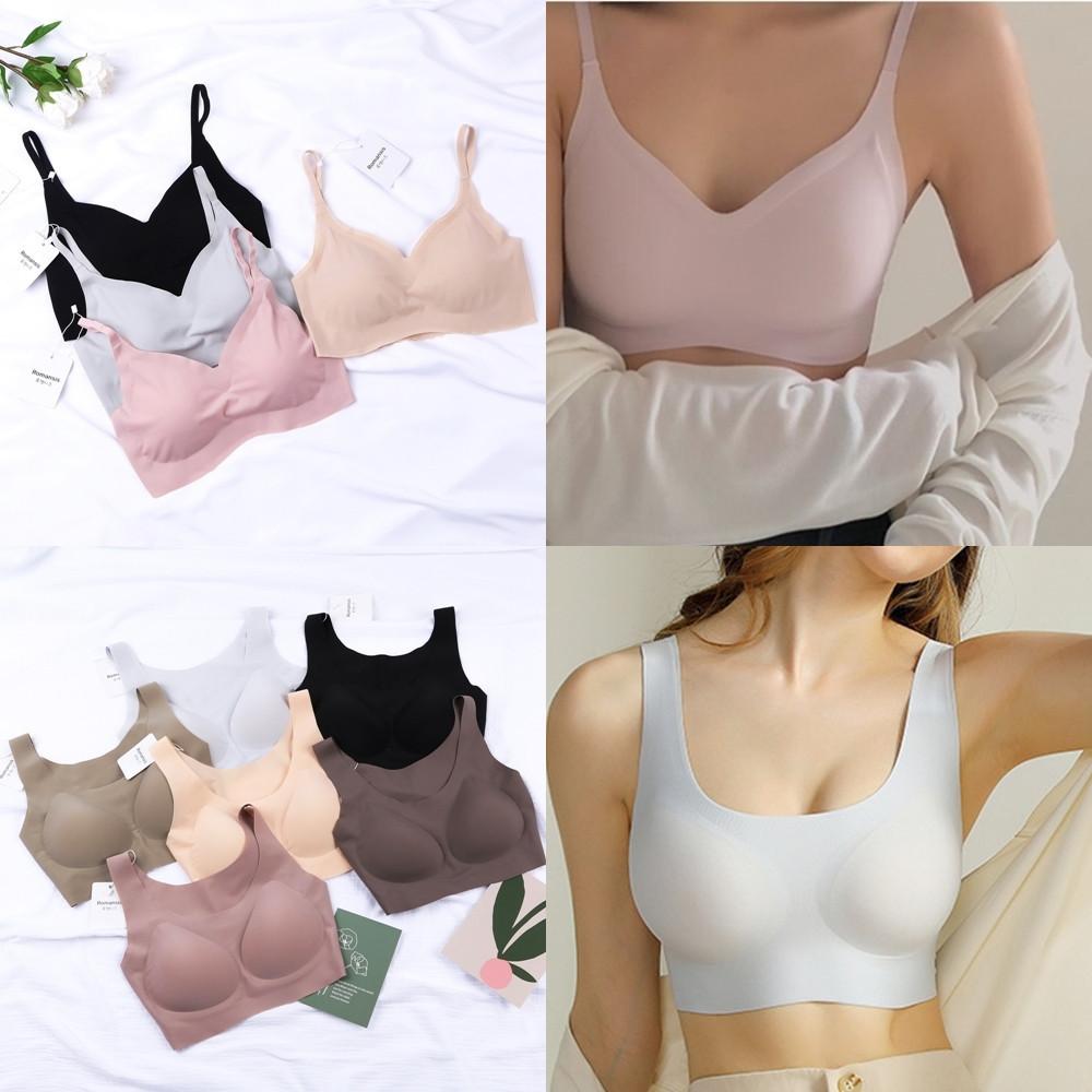 심리스 레이스 브라렛 노와이어 편한 브라 스포츠 수면 빅사이즈