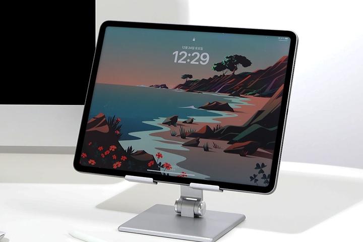 웰 탁상용 태블릿 거치대 갤럭시탭 아이패드 노트북 각도조절 스탠드 논슬립