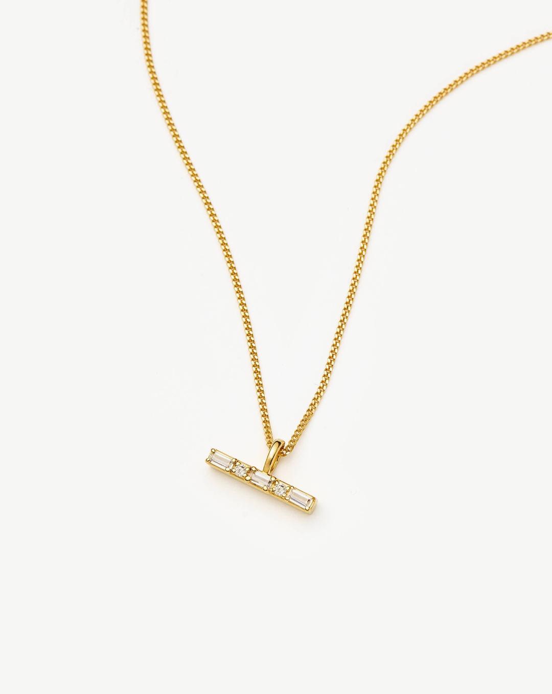 Lucy Williams T-Bar Stone Pendant Necklace | Missoma UK