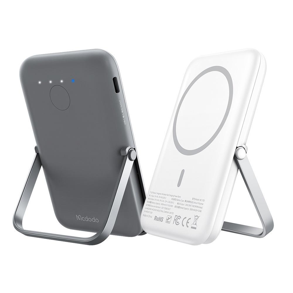 [Mcdodo] 맥세이프 고속충전 20W 유무선 거치대 보조배터리 5000mAh / 아이폰 13 12 프로 맥스 미니 전용 갤럭시 LG 호환