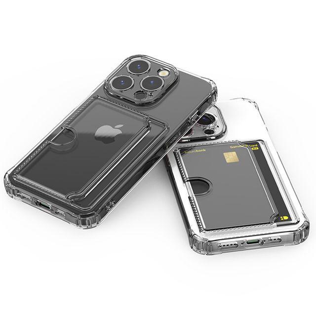1+1 아이폰15 14 13 12 프로맥스 MAX 프로 미니 11 XS XR SE3 SE2 카메라보호 카드수납 에어쿠션 투명젤리 범퍼케이스 유막 변색 방지 타이탄