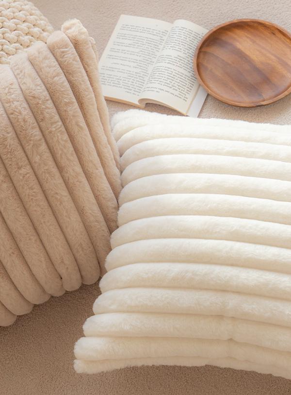 소프 라이닝 극세사 쿠션 방석 커버 (3color)