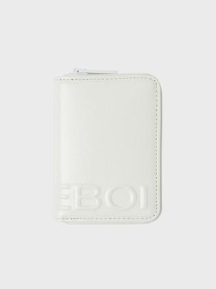 enamel zip cardholder(애나멜지퍼카드홀더) - 화이트